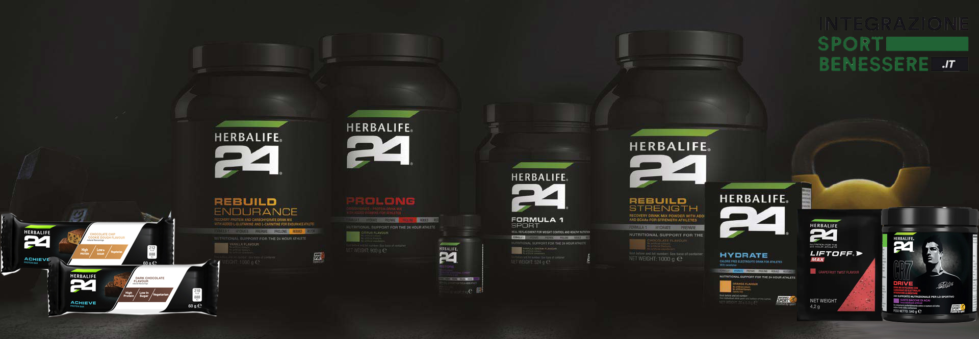 I prodotti della linea H24 la nutrizione dello sportino nelle 24 ore
